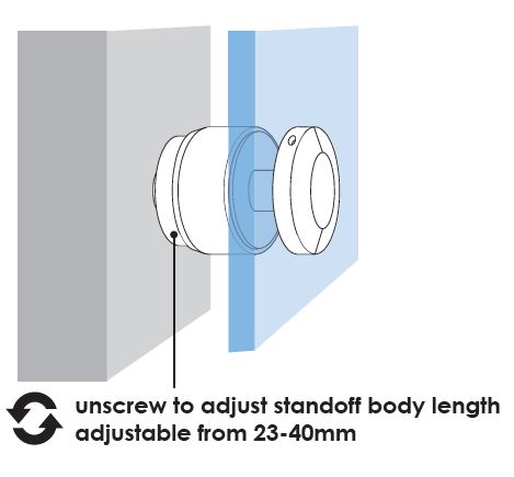 50mm Diameter Adjustable Body Glass Standoff Bracket Diy Glass