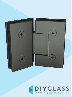 135 Degree Gunmetal Grey Glass Shower Screen Door Hinges