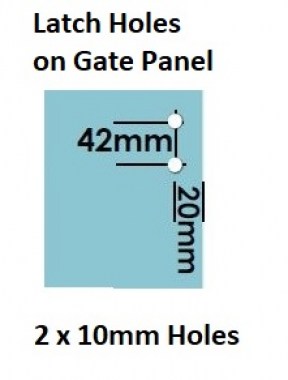 Glass to Round Post Deluxe Gate Pool Fence Latch