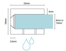 Wall Bracket - Chrome Plated -  For Shower Screen